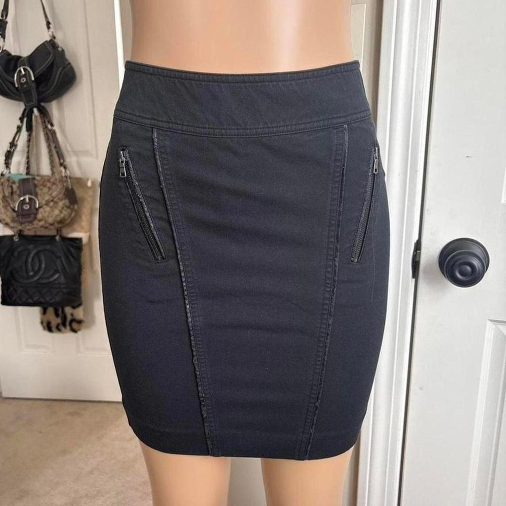 Y2K 2000s ann taylor grunge siren black pencil skirt